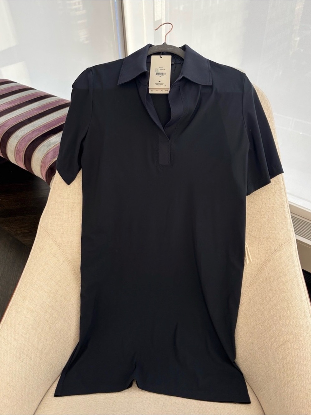 SHAN POLO DRESS - Navy - LIKE NEW - Picture 2 of 6
